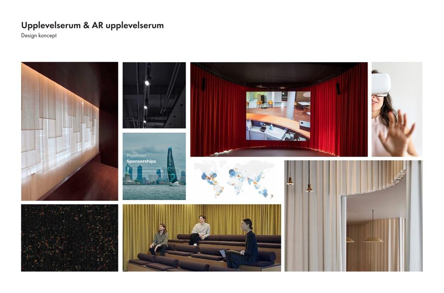 Experience rooms concept board